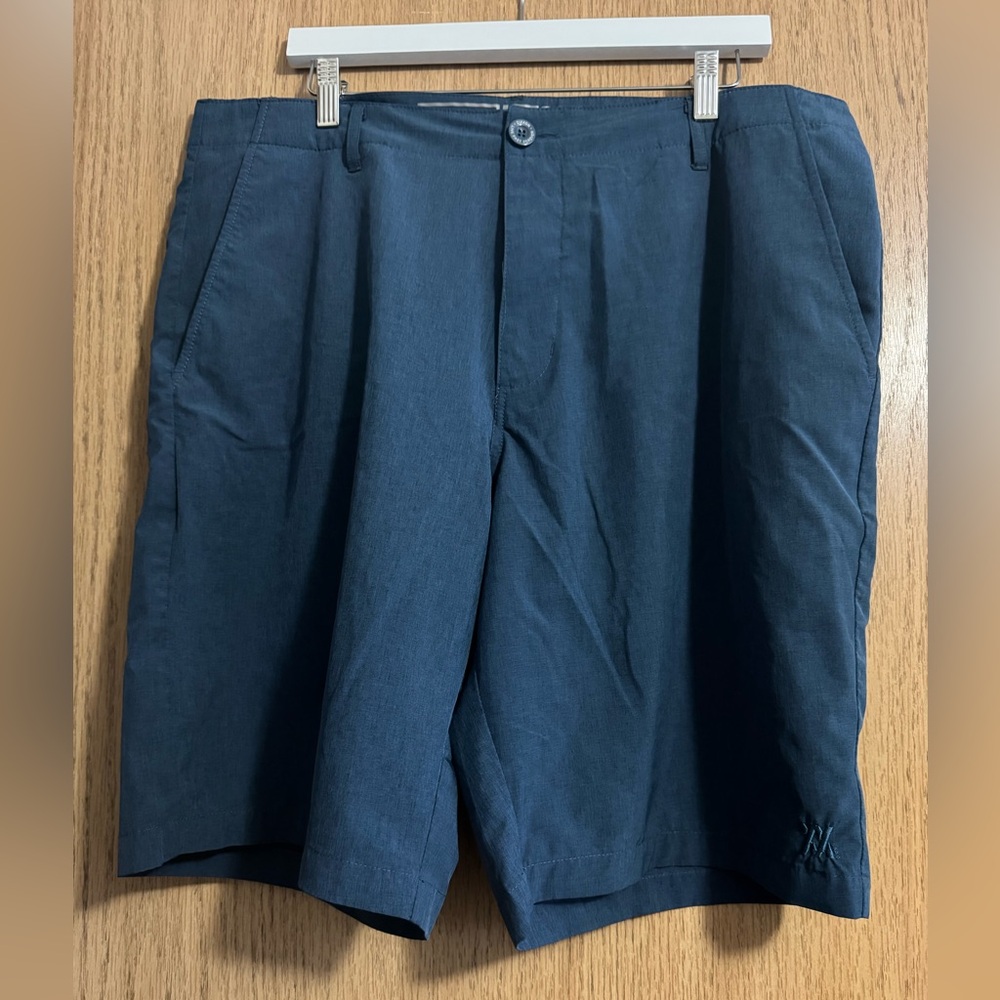 DIXXON Dark Blue Flat Front Shorts
